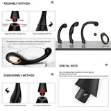 Heuceo Silicone Butt Plug Trainer Set 3 Shape Anal Plug Kit, Male Prostate Stimulate Massager G-spot Stimulation Anal Beads Dild