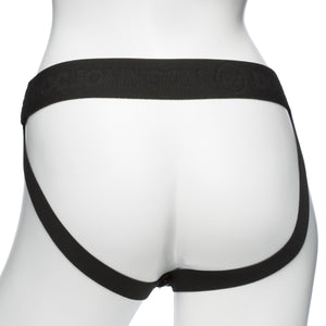 Doc Johnson Body Extensions  Be Ready  Hollow Strapon System  Silicone Harness With Elastic Waist Band And 3 Hollow Dildos