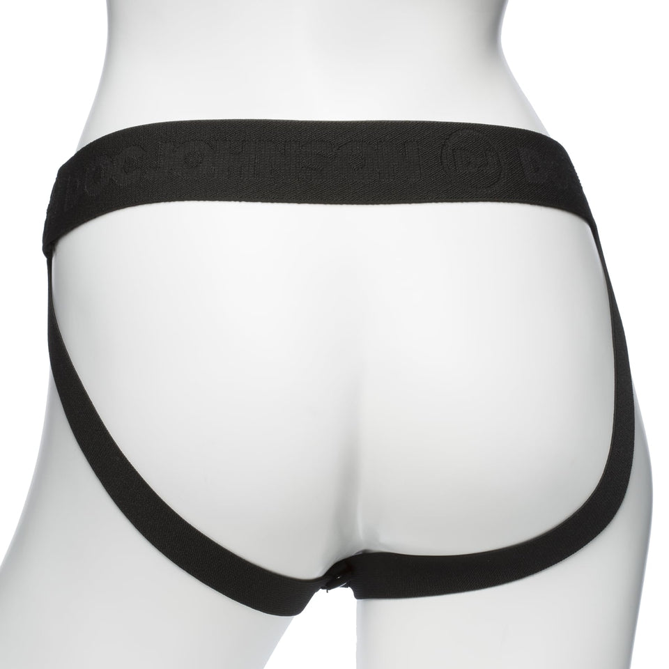 Doc Johnson Body Extensions  Be Ready  Hollow Strapon System  Silicone Harness With Elastic Waist Band And 3 Hollow Dildos