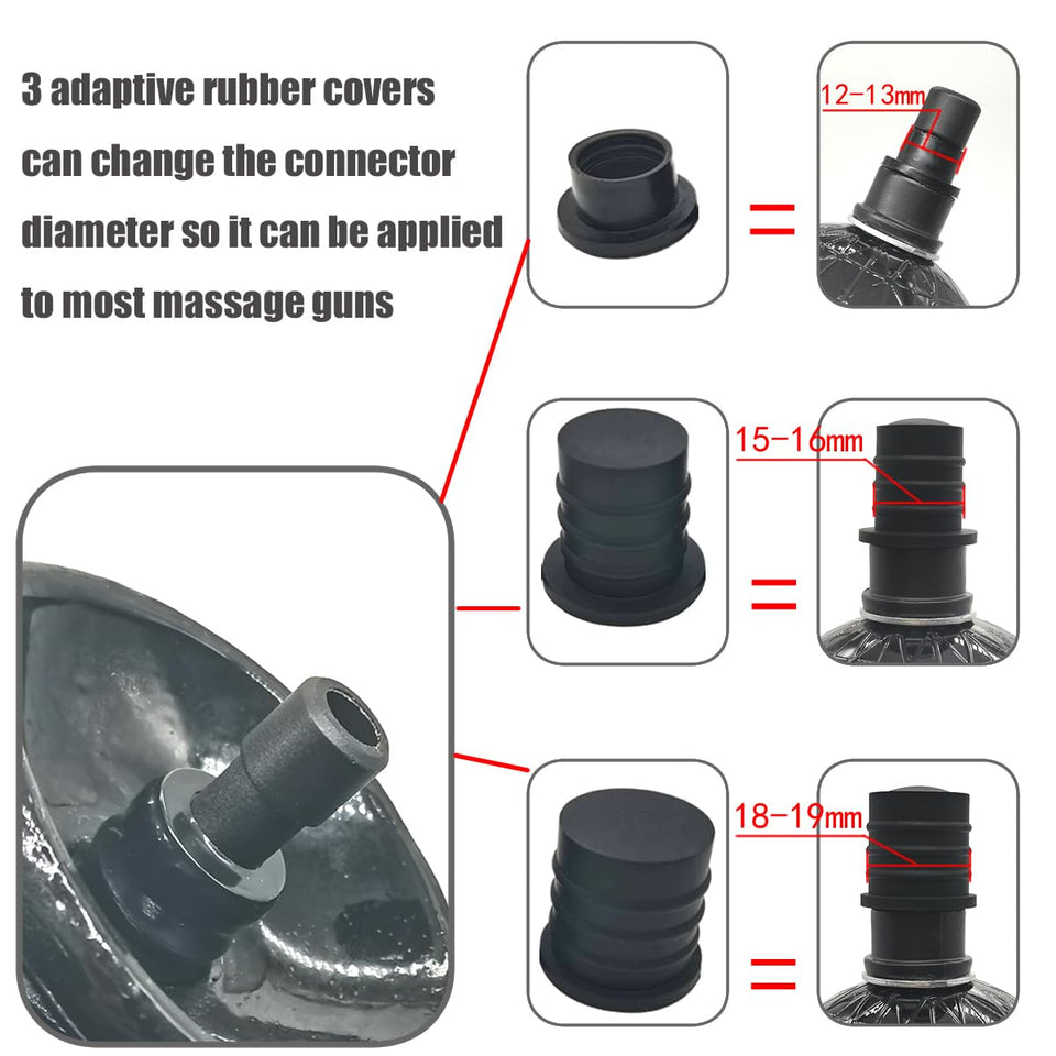 Realistic Hand Dildo with Massage Gun Adapter Black Forearm Dildo Anal Butt Plug Anal & Vaginal Masturbation Adult Sex Toy(M)