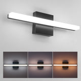 Amansour 24Inch Black Bathroom Vanity Lights Fixtures Over Mirror Modern Led Wall Sconce Vanity Light Bar For Bathroom 3000K/400