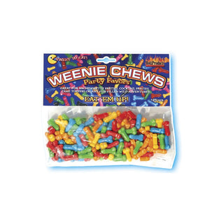 Weenie Chews Multi Flavor Assorted Penis Shaped Candy - 125 Piece Bag