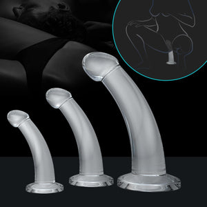 Greenpinecone Anal Butt Plug Trainer Kit, Anal Training Set, 3 Sizes Simple Dildos Set with Strong Suction Cup Base Anal Prostat