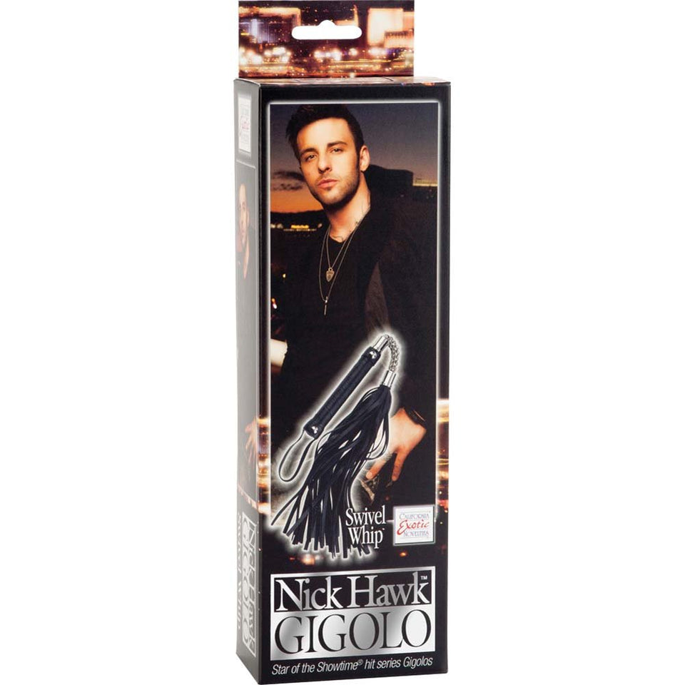 California Exotic Novelties Nick Hawk Gigolo Swivel Whip, Black, 0.16 Pound