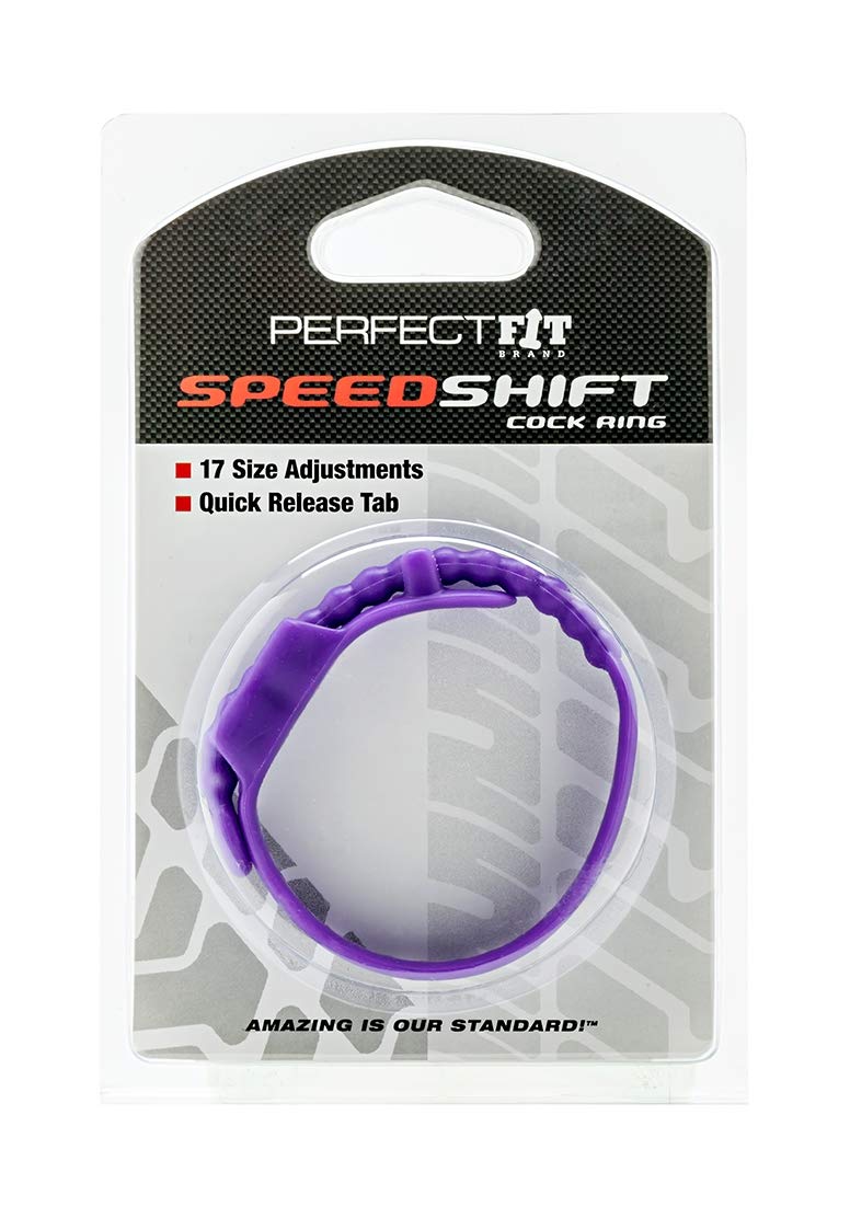 Perfect Fit Speed Shift 17 Adjustments Cock Ring, Purple