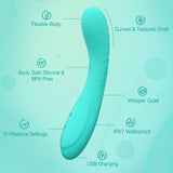 Tracy's Dog Powerful G Spot Vibrator for Deep Penetration, Adult Sex Toys for Women and Couples, Full Silicone Soft Vibrating Di