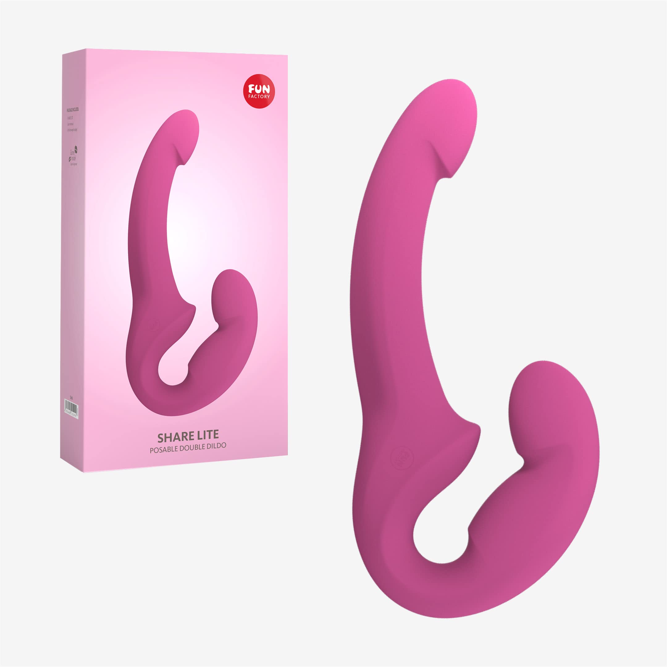 Fun Factory Adult Toys  Share Dildo Double Dildo Sex Toy For Women  Straplessstrap On Dildo Couples Sex Toys Black