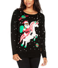 Tipsy Elves Womens Santa Unicorn Ugly Christmas Sweater Size X-Large