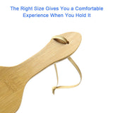 Bamboo Spanking Paddle for Sex Play, 13.4inch Lightweight and Super Durable with Smooth Finish Wood Paddle for Adults