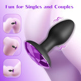 Anal Plug Adult Sex Toy with 10 Rotating & Vibration Settings, Couple Sex Toys Anal Vibrator, Vibrating Butt Plug Sex Toys for M