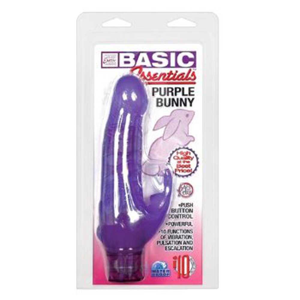 Calexoticss Basic Essentials Bunny Multi-Function Vibrator, Purple