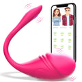 Vibrating Wearable G-Spot Egg Vibrator - Smart App Remote Control Pantie Vibe Dildo Anal Sex Toys With 10 Vibration Modes, Water