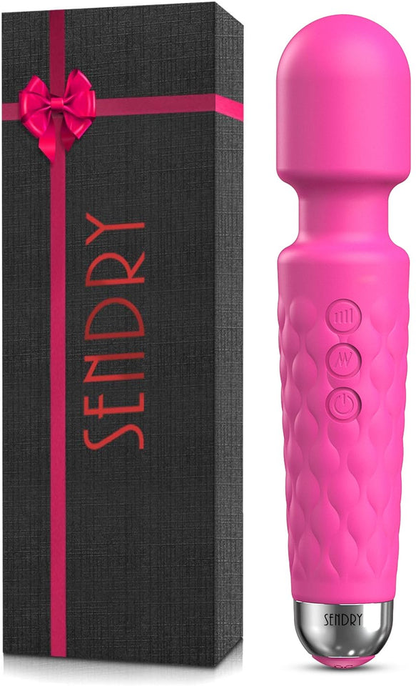 Female Vibrator, G-Spot & Sex Toy, 20 Modes & 8 Speeds Wand Massager, Quiet, Waterproof, USB Rechargeable Vibrator, Hand-Held Co