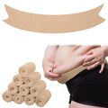 Wesnoy 10 Pcs Tummy Liners for Sweat Rash Cotton Under Belly Sweat Liners Under Belly Absorber Pads Band for Skin Rash(Beige,XXL
