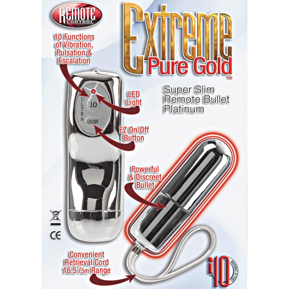 CalExotics Remote Control Extreme Pure Gold Super Slim Remote Bullet, Silver