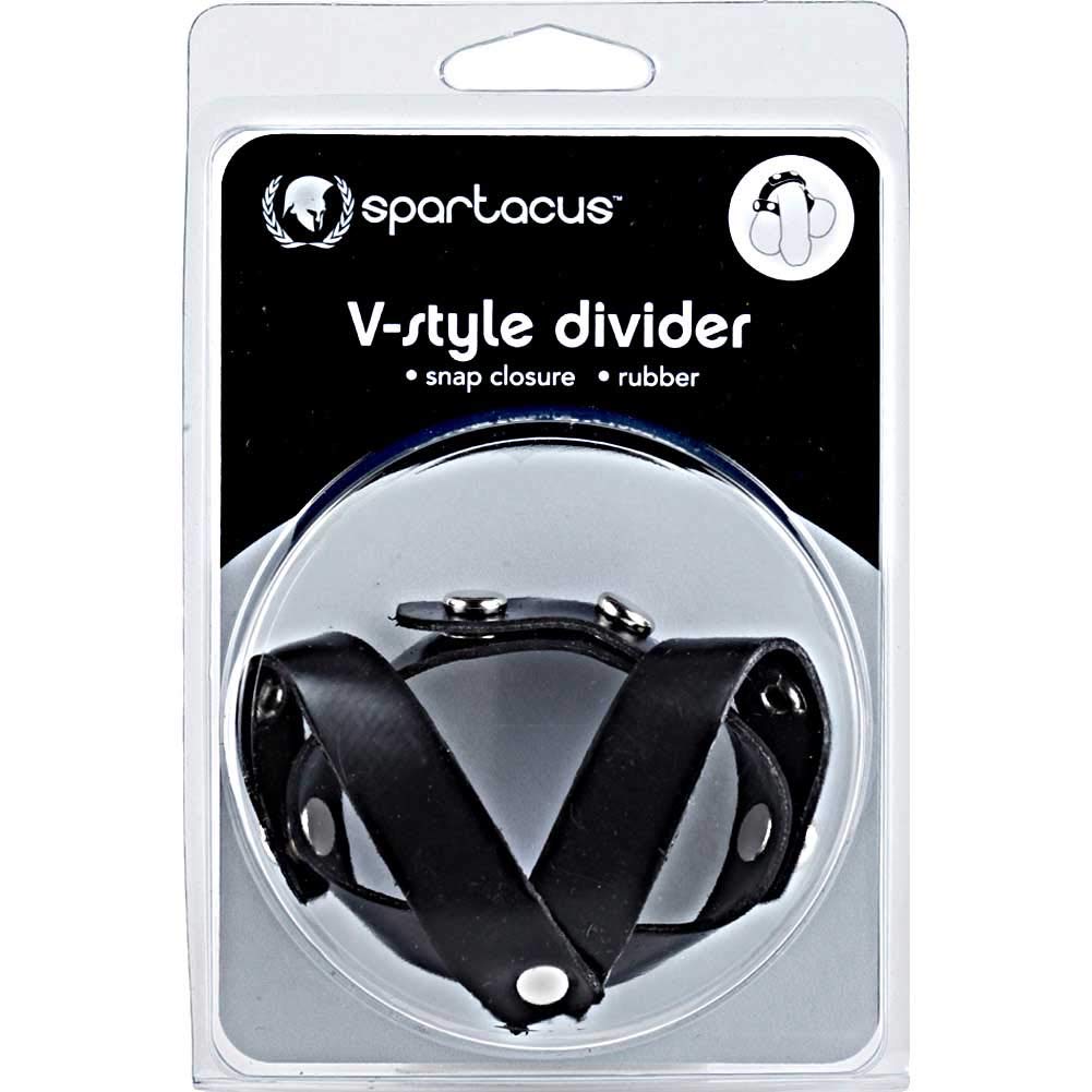 Spartacus C and B Divider Oiltan V Style Ball Divider Leather, Black