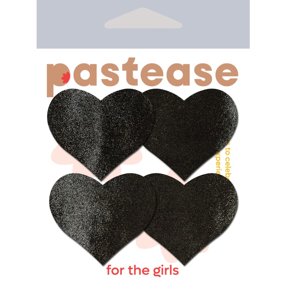 Pastease Petites Liquid Hearts Black 2Pk