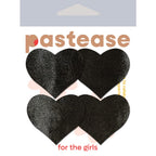 Pastease Petites Liquid Hearts Black 2Pk