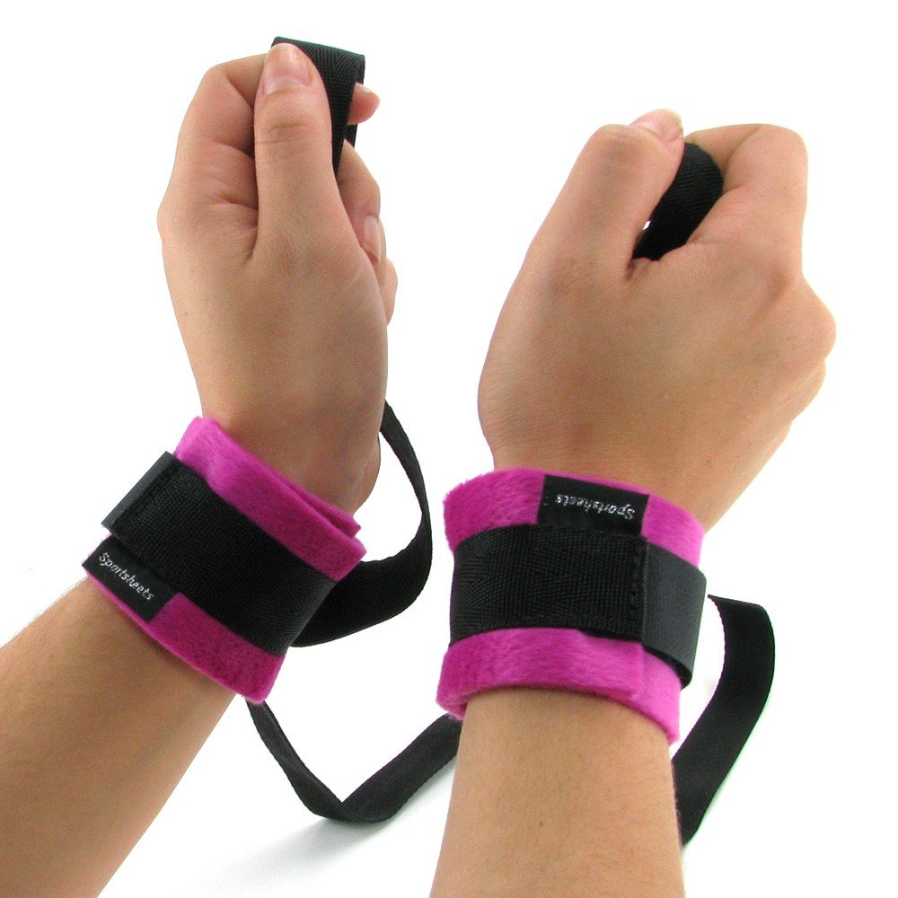 Sex & Mischief Flirt Kinky Pinky Cuffs, Pink