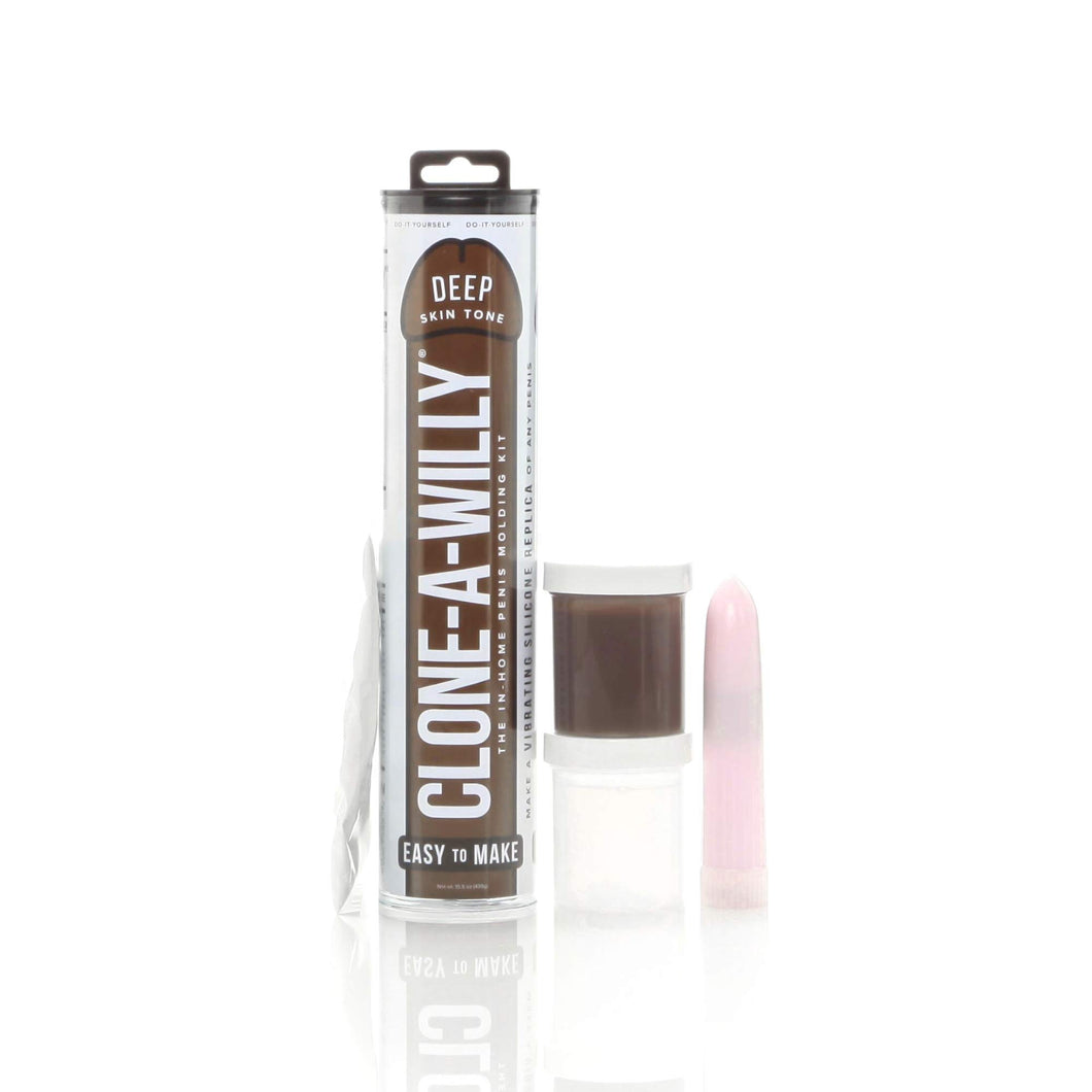 CLONE-A-WILLY - Silicone Penis Casting Kit for DIY Dildo (Deep Skin Tone)