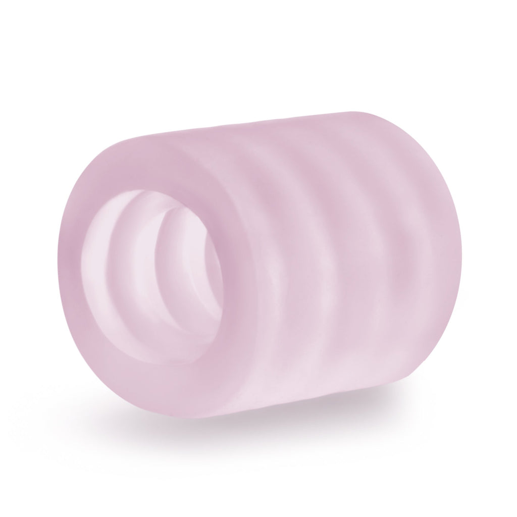 Blush Novelties X5 Men Goin Down Bj Stroker - Oral Sex Enhancing Masturbator Ribbed Male Stroker - Glows In The Dark - Use Solo