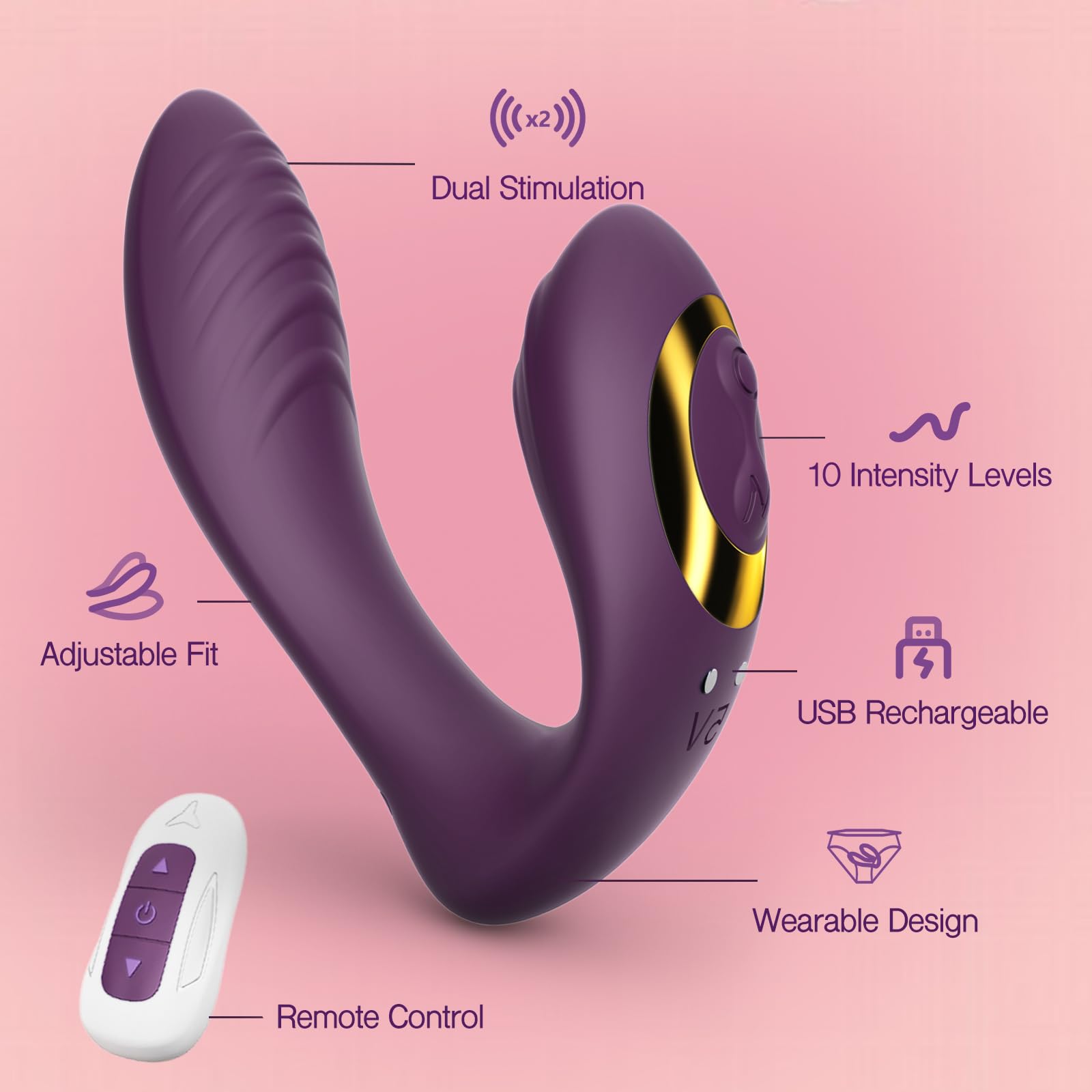 Tracy'S Dog Wearable Clitoral G Spot Vibrator, Remote Control Adult Sex Toys For Women Couple, Powerful Quiet Panty Vibrators, F