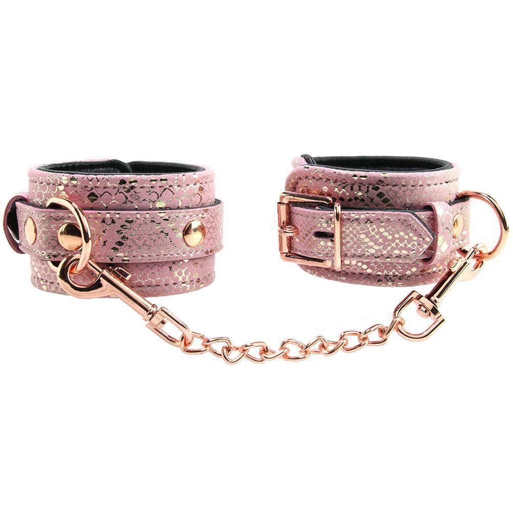 Wrist Restraints Micro Pink/w Leather