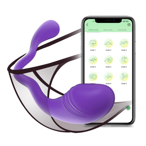 APP Remote Control Vibrator for Women, Wearable Panties G-spot Vibrators, 10 Vibration Clitoral Stimulator Vibrating Egg, Long D