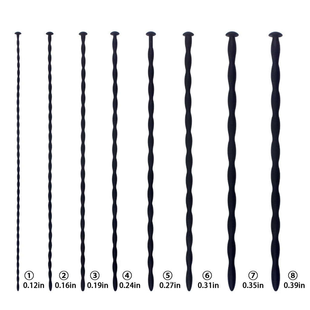 Silicone Urethral Blockage Dilation Provocative Masturbation Masturbation Stick Sex Toy 8 PcAS