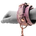 Wrist Restraints Micro Pink/w Leather