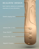 Realistic Vibrator Dildo for Women, Sex Toys Clitoris G Spot Anal Stimulator with 10 Powerful Vibration Mode, Waterproof Powerfu