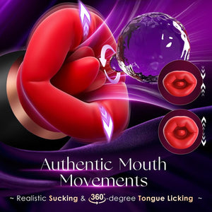 Jimiyef Adult Sex Toys Women Vibrator - APP Control Sucking Vibrater with 3 Suction 10 Vibration Tongule Licking for Clit Nipple