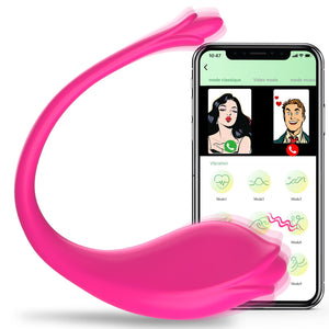 Remote Control Vibrator with App Couple Sex Toys - Wearable G Spot Female Vibrator for Vagina Anal Clitoris Stimulator, 9 Vibrat