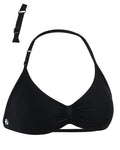 AUROLA Influence Adjustable Strappy Sports Bras for Women,Low Support Seamless Backless Padded Straps Impact Yoga Gym Bra,Black,