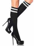 Leg Avenue Athletic knee highs Blk/White Color