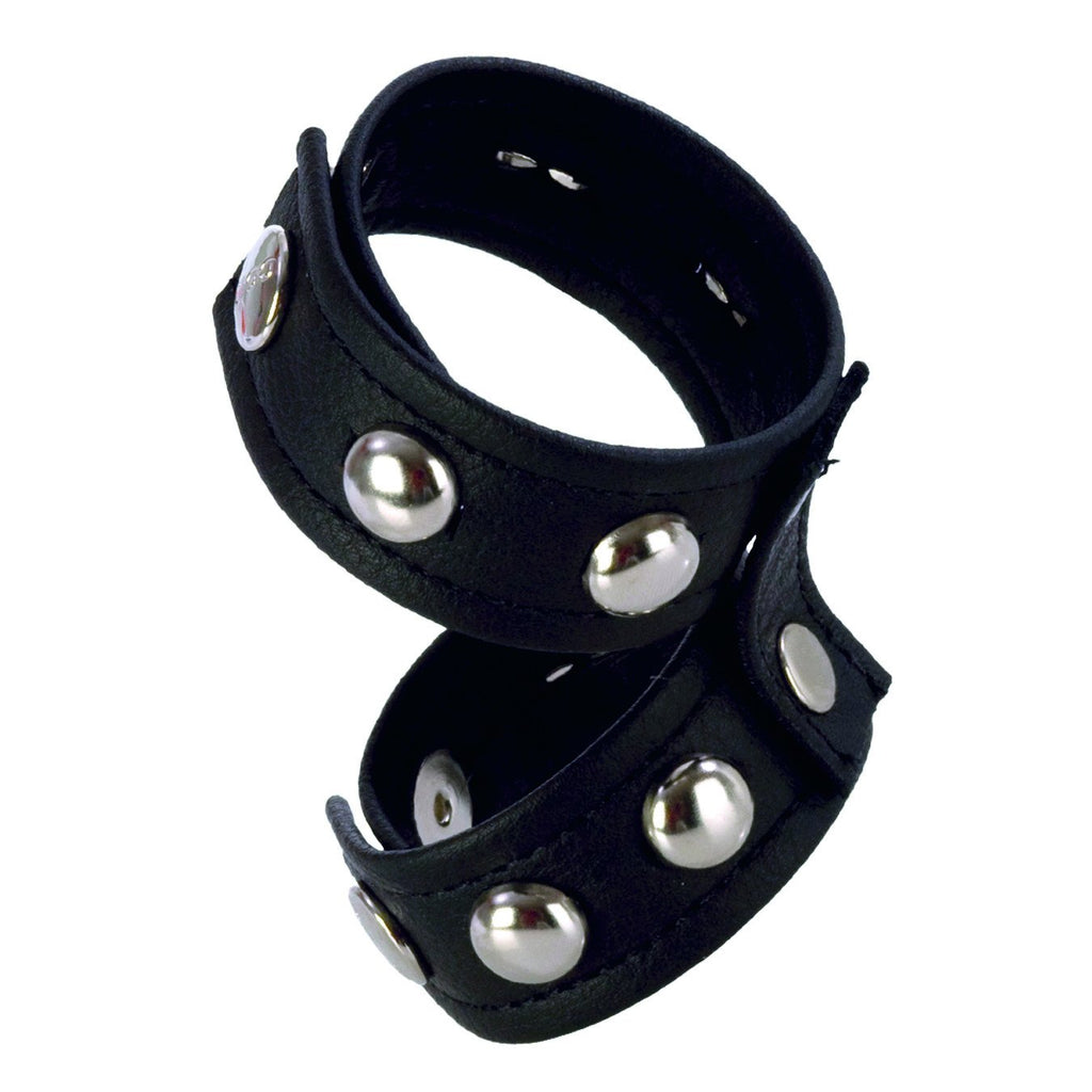 California Exotics Colt Leather Cock And Ball Domed Strap