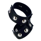 California Exotics Colt Leather Cock And Ball Domed Strap