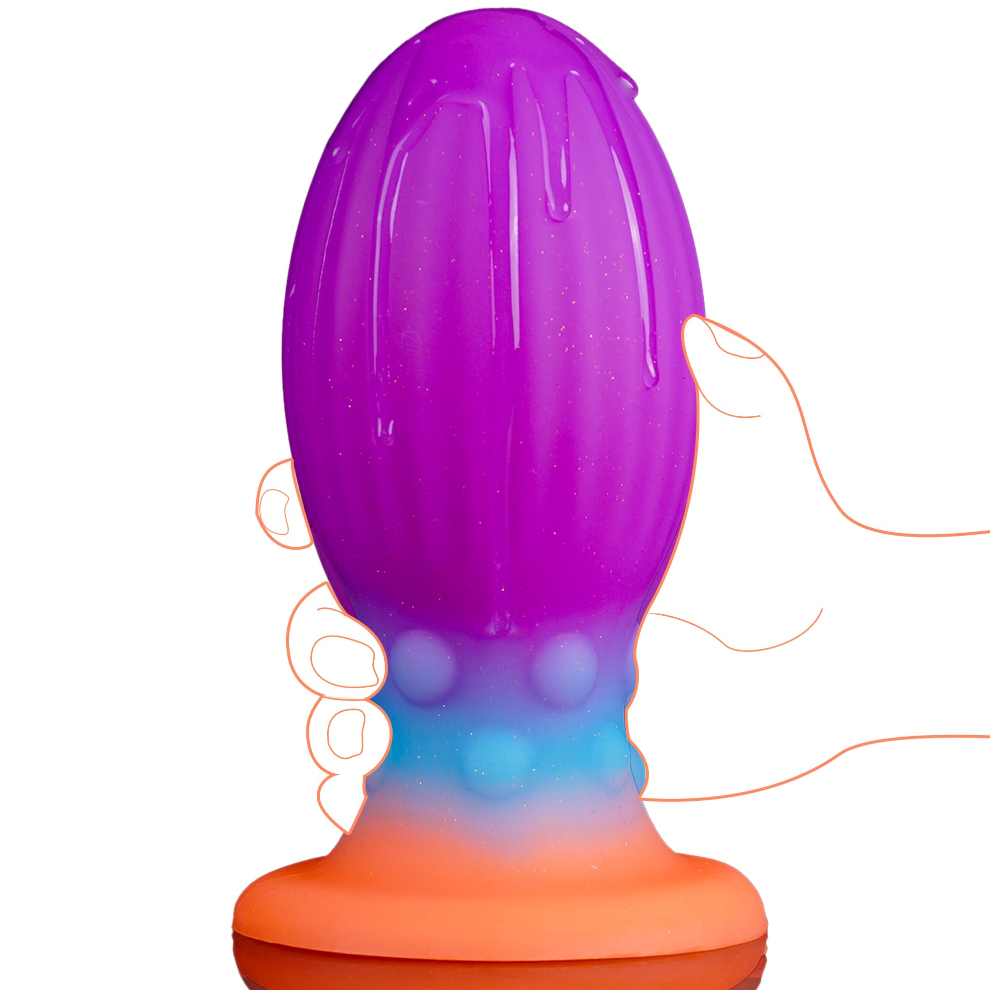Large Anal Plug Huge Butt Plug for Women & Men, 6.9in Silicone Giant Butt Plug, Fantasy XL Anal Plugs Buttplug Glow in The Dark