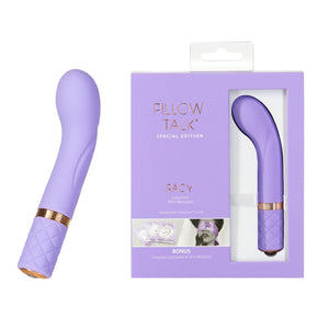 Pillow Talk Racy Mini Vibrator, Flexible For Optimal G-Spot Stimulation, Incremental Speed Control For Precise Power With Swarov