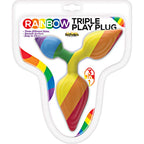 Hott Products Unlimited 64610: Rainbow Triple Play Butt Plug