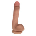 Easy Riders 7 Inch Dual Density Dildo with Balls - Flesh