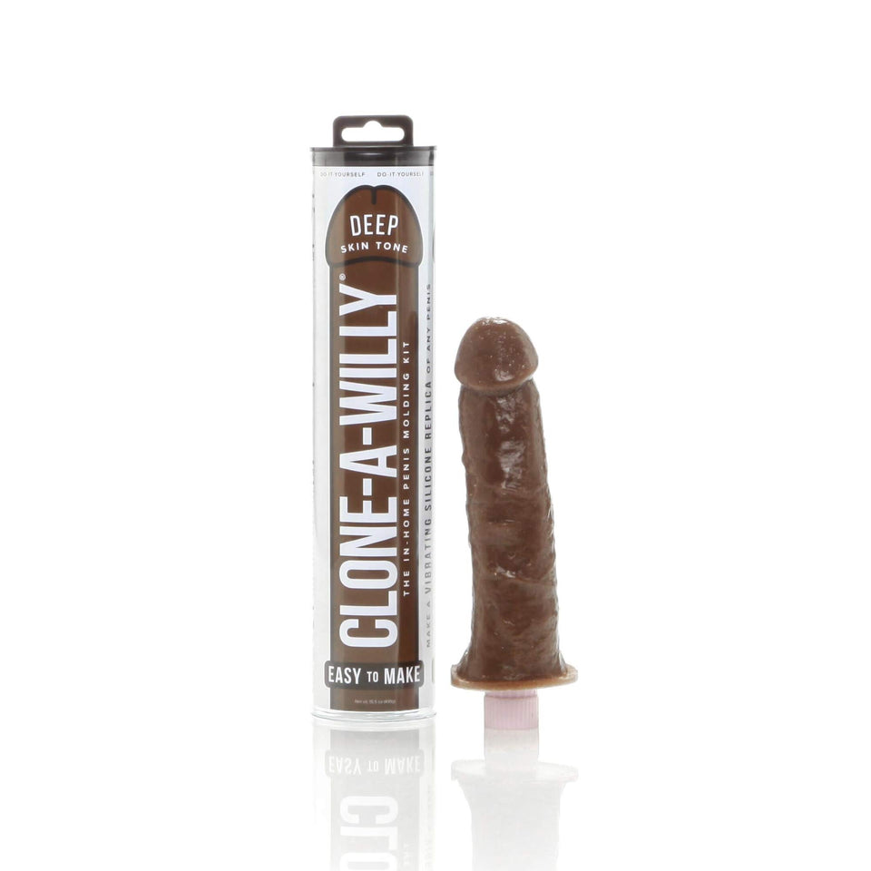 CLONE-A-WILLY - Silicone Penis Casting Kit for DIY Dildo (Deep Skin Tone)