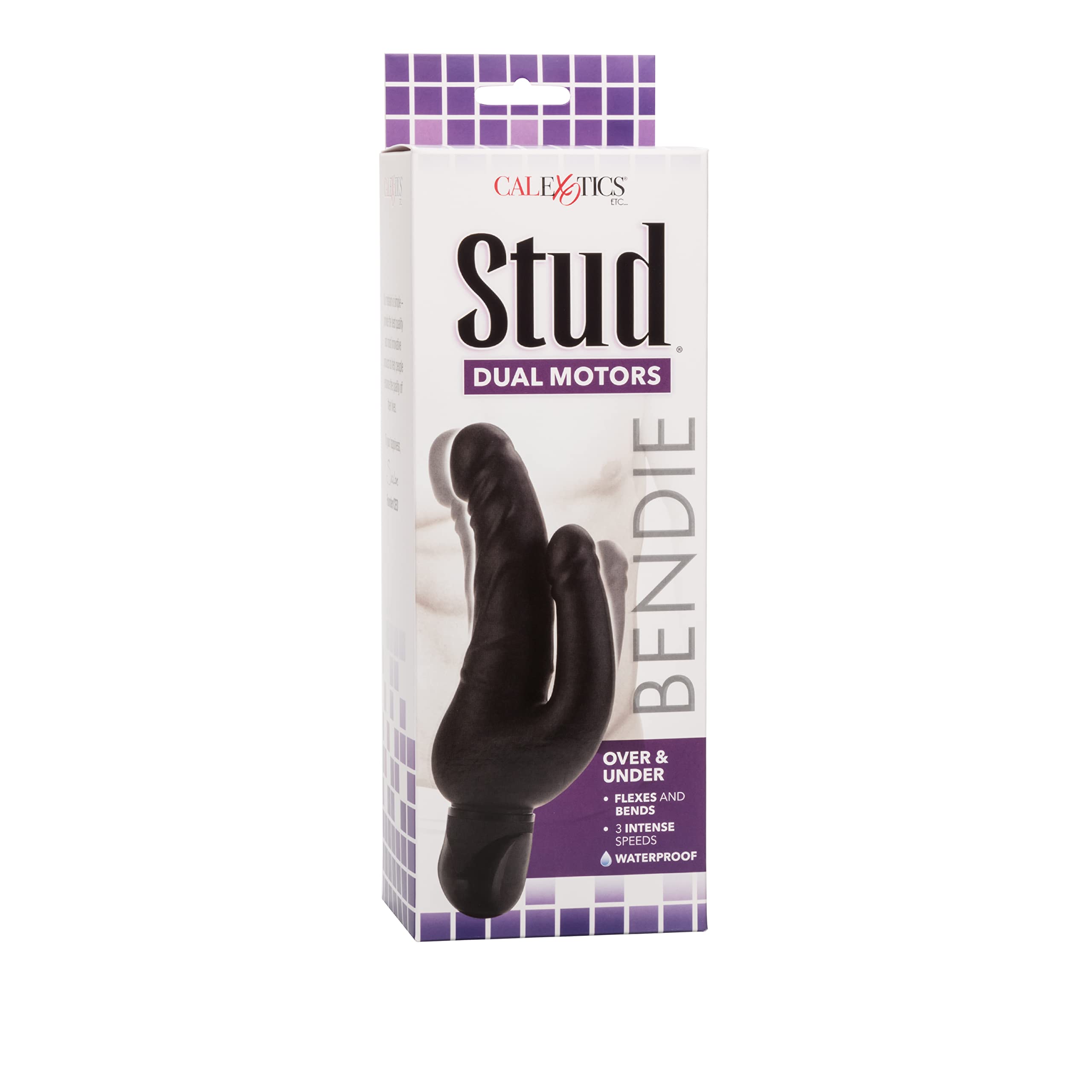 California Exotics Bendie Power Stud Over And Under, Purple