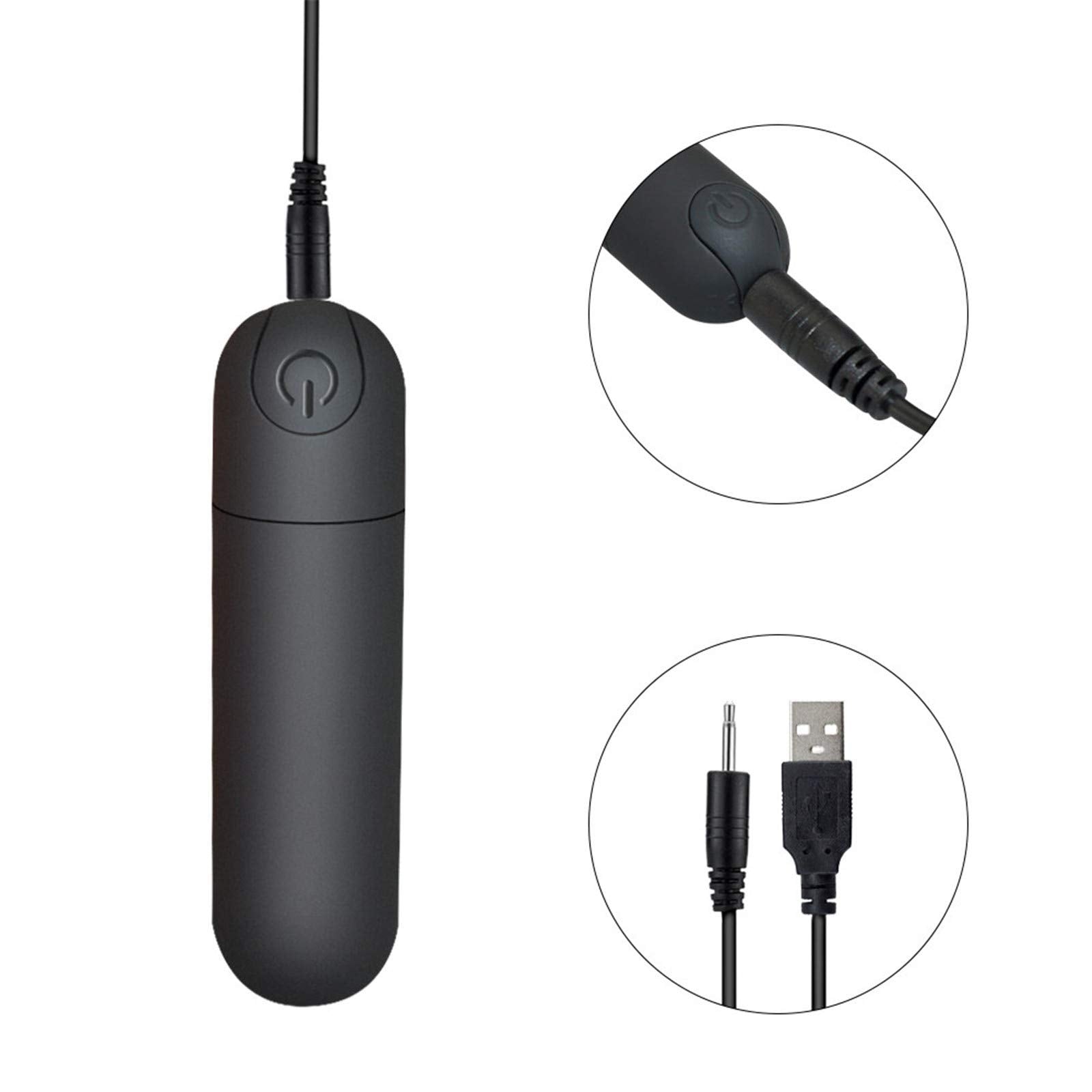 G Spot Bullet Vibrator Nipple Clitorals Stimulator USB Rechargeable for Travel - 10 Modes Portable Waterproof Mini Vaginal Anal