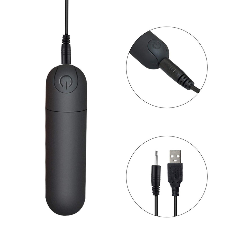 G Spot Bullet Vibrator Nipple Clitorals Stimulator USB Rechargeable for Travel - 10 Modes Portable Waterproof Mini Vaginal Anal