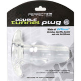 Pf Double Tunnel Plug - Clear - X-Large