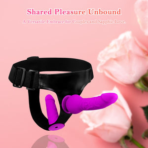 Strap On Dildo for Women - Wearable Harness with 2 Removable Realistic Dildos, Adjustable Strapless Strapon for G-Spot and Anal