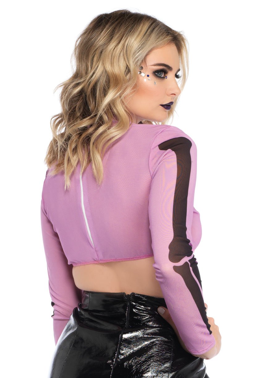 Skeleton High Neck Long Sleeve