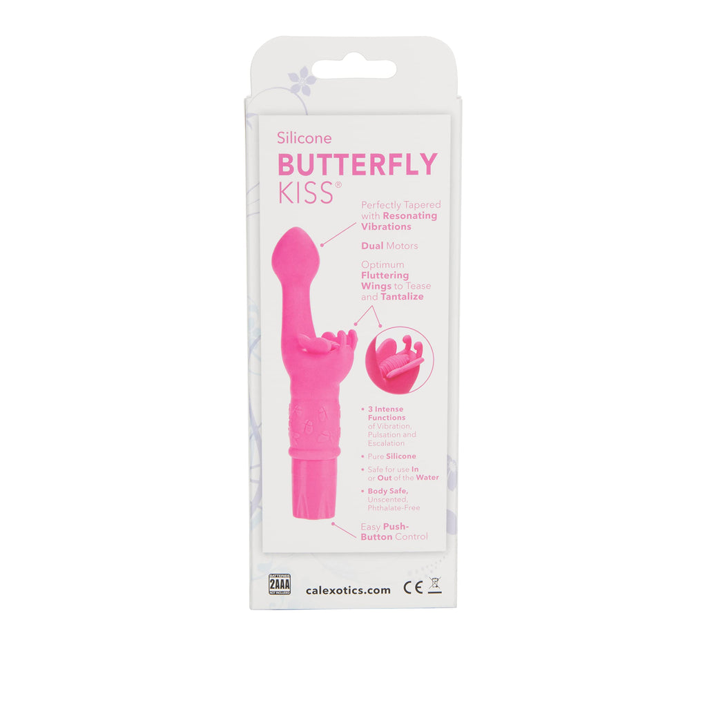 CalExotics Novelties Silicone Butterfly Kiss, Pink, 0.28 Pound
