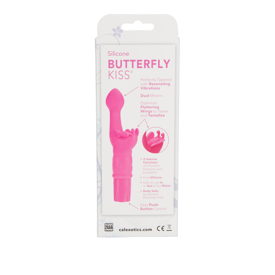 CalExotics Novelties Silicone Butterfly Kiss, Pink, 0.28 Pound